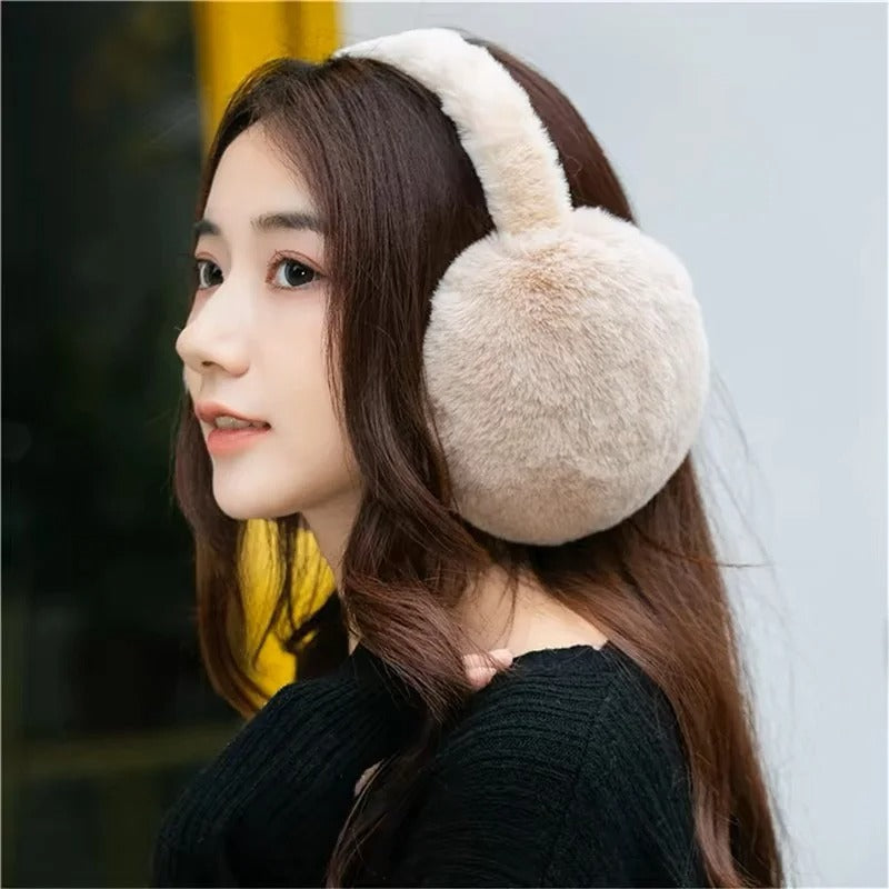 Solid Plush Winter Earmuffs: Warmth & Style for Men & Women