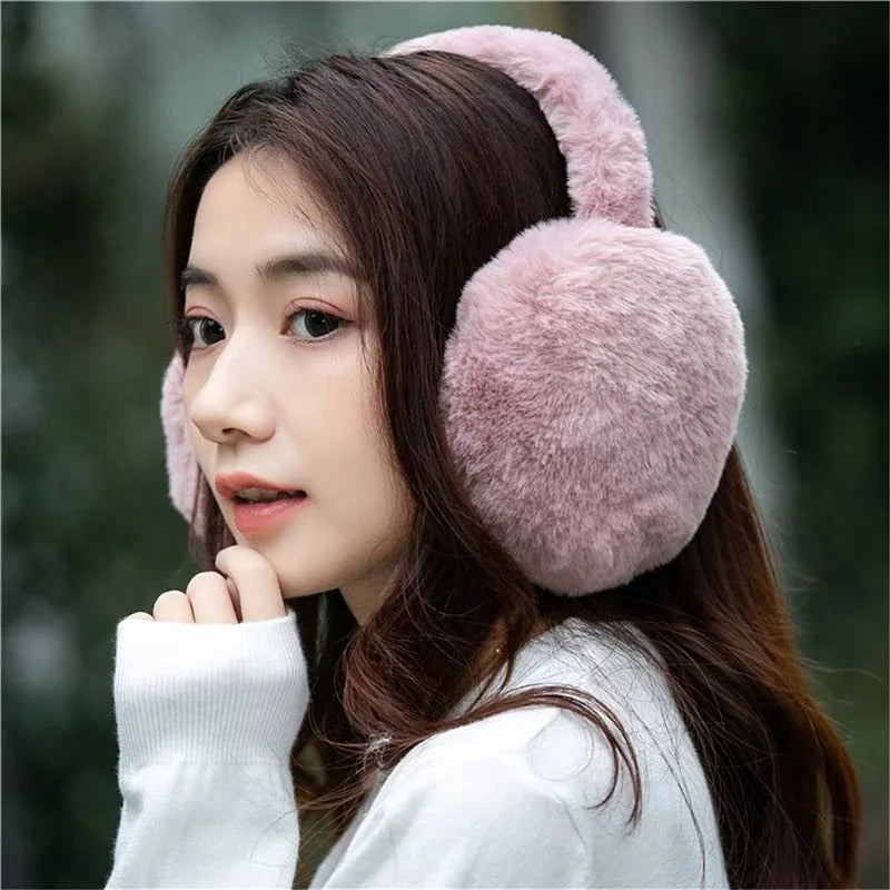 Solid Plush Winter Earmuffs: Warmth & Style for Men & Women