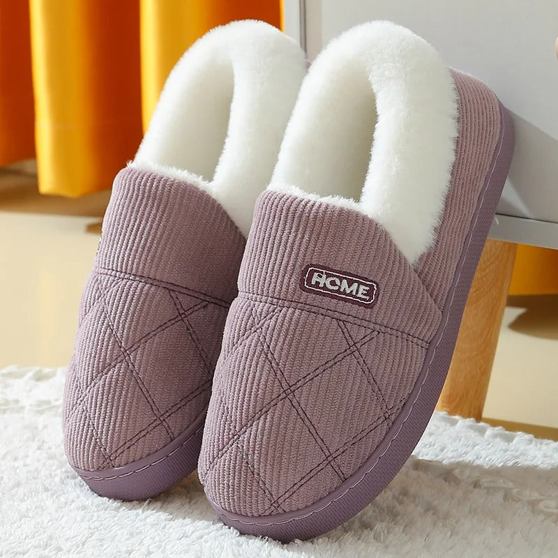 Evshine Plush Fur Slippers for Women & Men