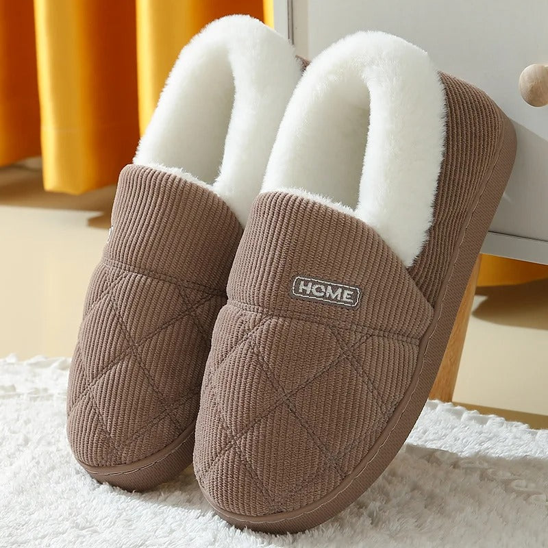 Evshine Plush Fur Slippers for Women & Men