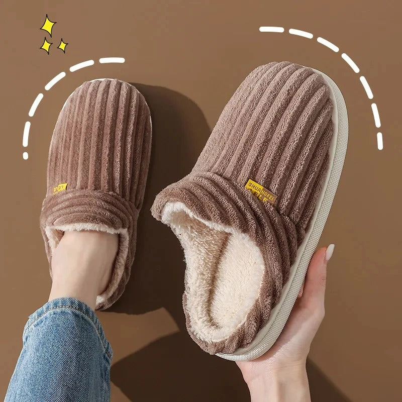 Evshine Plush Fur Slippers for Women & Men