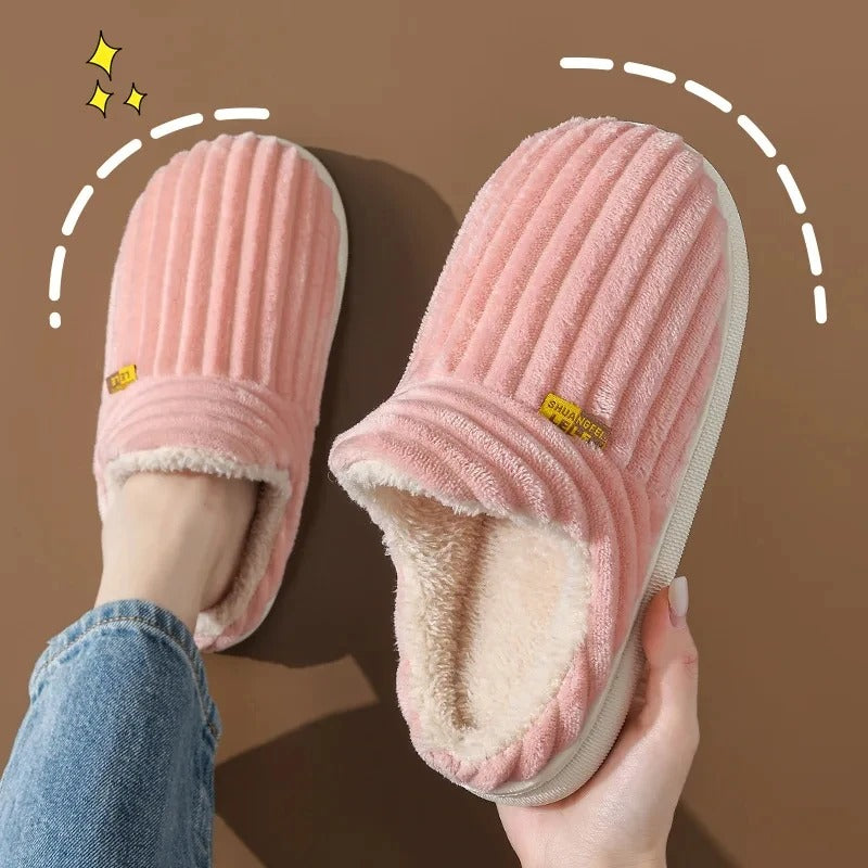 Evshine Plush Fur Slippers for Women & Men